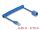 DELOCK RJ45Spiralkabel Stecker zu Buchse Cat.6UTP 0,45-0,75m