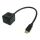 Techly ICOC-HDMI-F-002 HDMI-Kabel 0,3 m HDMI Typ A (Standard) 2 x HDMI Type A (Standard) Schwarz