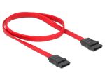 DELOCK SATA-Kabel SATA -> SATA St/St 0.50m rot