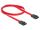DELOCK SATA-Kabel SATA -> SATA St/St 0.50m rot