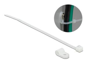 DELOCK Befestigungsschelle 4,8 mm mit KBI 150x2,5mm weiß