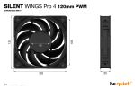 be quiet! SILENT WINGS PRO 4 | 120mm PWM Computergehäuse Ventilator 12 cm Schwarz 1 Stück(e)