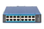 Digitus 16 Port Gigabit Ethernet Netzwerk Switch, Industrial, Unmanaged