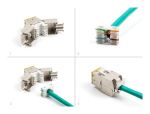 DeLOCK Keystone Modul RJ45 Buchse zu LSA Cat.6A werkzeugfrei gelb Set 10 Stück