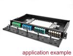 DELOCK Delock 19 LWL HD (High Density)Patchpanel 1HE schwarz