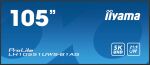 iiyama LH10551UWS-B1AG Signage-Display Digital Signage Flachbildschirm 2,67 m (105") LED 500 cd/m² UltraWide 5K HD Schwarz 24/7