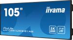 iiyama LH10551UWS-B1AG Signage-Display Digital Signage Flachbildschirm 2,67 m (105") LED 500 cd/m² UltraWide 5K HD Schwarz 24/7