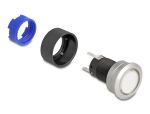 DELOCK Drucktaster vorstehend Einbau 22mm 5x Lötanschluss ws