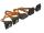 DELOCK Stromkabel SATA 15Pin > 4x15Pin StBu unt.oben 15cm