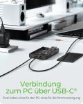 ICY BOX IB-2817M-C32, 2-fach M.2 PCIe NVMe Gehäuse, Host USB 3.2 Gen2x2 Type-C® 20 Gbit/s, für 22x30/42/60/80 mm M.2 SSD, Aluminium