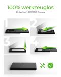 ICY BOX IB-200T-C3, ext. 2.5" SATA Gehäuse, USB 3.2 Gen 1 bis zu 5 Gbit/s, Werkzeuglos, Kunststoff, schwarz
