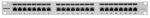 Intellinet 24-Port Cat6a Patchpanel, geschirmt, FTP, 1 HE, Klemmleisten mit 90 Grad abgewinkelten Kabeleinführungen, grau