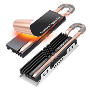 GRAUGEAR G-M2HS07-GC Computerkühlsystem M.2 NVMe SSD Wärmerohr-Bausatz Schwarz 1 Stück(e)