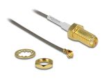 DELOCK HF Kabel SMA Buchse -> MHF Stecker 0.20m