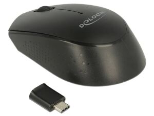 DeLOCK 12526 Maus Büro Beidhändig RF Wireless Optisch 1000 DPI