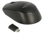 DeLOCK 12526 Maus Büro Beidhändig RF Wireless Optisch 1000 DPI