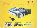 DeLOCK 47209 Hard Drive Backplane 13,3 cm (5.25") I/O ports panel Schwarz