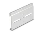 DELOCK Aluminium Montageclip für Hutschiene 80x47,8mm silber