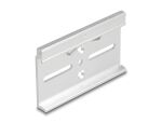 DELOCK Aluminium Montageclip für Hutschiene 80x47,8mm silber