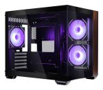 Cooler Master Elite 481 Wood Mini Tower Schwarz