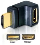 DeLOCK HDMI Stecker > HDMI Buchse 90° oben HDMI...