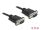 DeLOCK Seriell Kabel RS-232 D-Sub9 Stecker zu Stecker mit schmalem Steckergehäuse 0,5 m