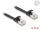 DELOCK Patchkabel gewinkelt RJ45 S/STP Cat6A 0.5m schwarz