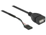 DELOCK Kabel USB2.0 Pfostenbuchse > USB2.0/A Bu 0.60m