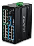 Trendnet TI-PG262 Netzwerk-Switch Unmanaged Gigabit Ethernet (10/100/1000) Power over Ethernet (PoE) Schwarz