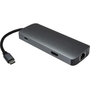 Inter-Tech H-428 USB 3.2 Gen 1 (3.1 Gen 1) Type-C 5000 Mbit/s Schwarz