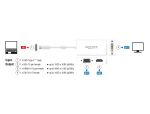 DELOCK Adapter USB-C > VGA/HDMI/DVI St/Bu weiß