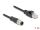 DELOCK M12 Kabel A-kodiert 8 Pin St. zu RJ45 St. PVC 1 m