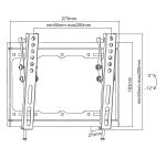 Equip 650408 23"-43" Neigbare Wandmontagehalterung für Bildschirme mit 23 bis 43