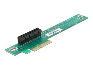 DELOCK Riser Karte PCI Express x4 > x4 90° links gewinkelt