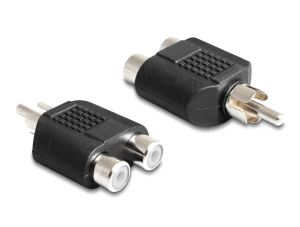 DELOCK Cinch Adapter 2x Cinch -> 1x Cinch Bu/St