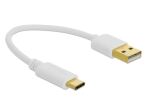 DeLOCK USB Ladekabel Typ-A zu USB Type-C 15 cm