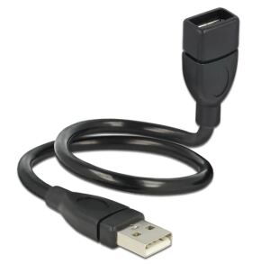 DeLOCK 35cm USB 2.0 USB Kabel 0,35 m USB A 0,48 Gbit/s Schwarz