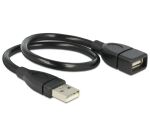DeLOCK 35cm USB 2.0 USB Kabel 0,35 m USB A 0,48 Gbit/s Schwarz