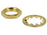 DELOCK Mutter + Sicherungsring SMA-/RP-SMA-Buchse 10 Stk