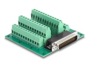 DeLOCK D-Sub HD 44 Pin Stecker zu Terminalblock für Hutschiene