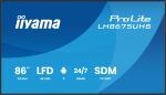 iiyama LH8675UHS-B2AG Signage-Display Digital Signage Flachbildschirm 2,17 m (85.6") LCD WLAN 500 cd/m² 4K Ultra HD Schwarz Eingebauter Prozessor Android 11 24/7