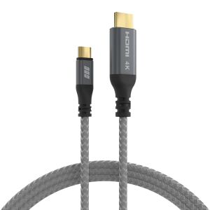 EFB Elektronik USB-HDMI-00001 Videokabel-Adapter 1,8 m USB Typ-C Schwarz, Grau