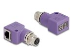 DELOCK M12 Adapter D-kodiert 4 Pin Bu zu RJ45 Bu gewinkelt