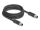 DELOCK M12 Kabel L-kodiert 4 Pin St zu St PUR 3m schwarz