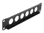 DELOCK 10" D-Typ Patchpanel 6 Port schwarz