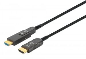 Manhattan 355513 HDMI-Kabel 20 m HDMI Typ A (Standard) HDMI Typ D (Mikrofon) Schwarz