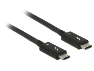 DeLOCK 84844 USB Kabel USB 3.2 Gen 2 (3.1 Gen 2) 0,5 m USB C 40 Gbit/s Schwarz