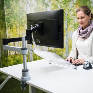 R-Go Tools R-Go Morelia Dokumentenhalter, Modul mit Caparo und Zepher Monitorarm