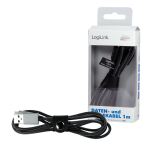 LogiLink CU0132 USB Kabel USB 2.0 1 m USB A Micro-USB A 0,48 Gbit/s Grau