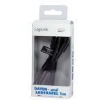 LogiLink CU0132 USB Kabel USB 2.0 1 m USB A Micro-USB A 0,48 Gbit/s Grau